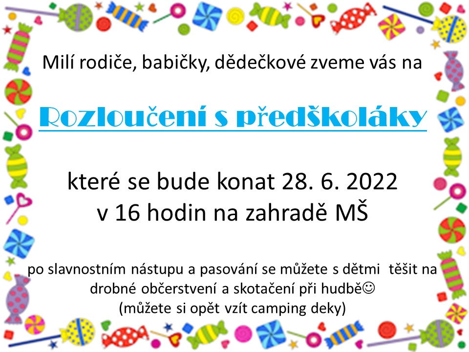 obrázek zpráva Loučení s předškoláky